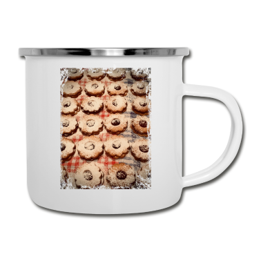 Backen Emaille Tasse - Plätzchen backen...