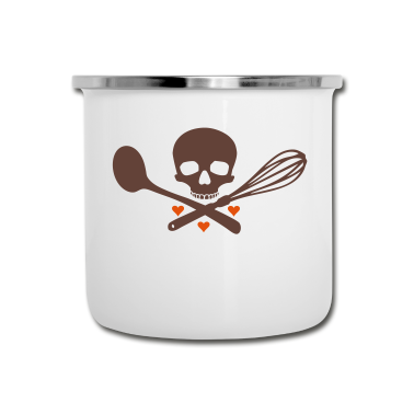 Backen Emaille Tasse - Bäcker des Todes