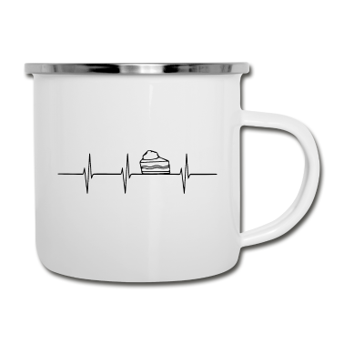 Backen Emaille Tasse - Backen Baking