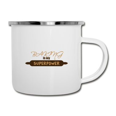 Backen Emaille Tasse - Backen - baking
