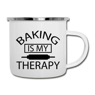 Backen Emaille Tasse - Backen Baking