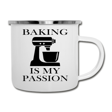 Backen Emaille Tasse - Backen Baking