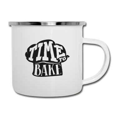 Backen Emaille Tasse - Backen Bäcker