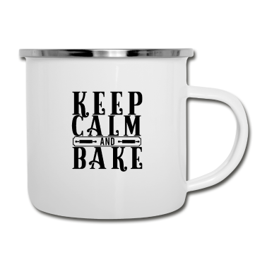 Backen Emaille Tasse - Baking Bäckerin Backen Bäckerei Bäcker