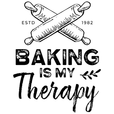 Motiv Backen Ist Meine Therapie Gebäck Bäcker Bäckerei
