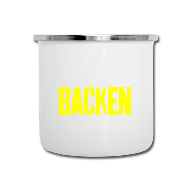 Backen Emaille Tasse - backen - geil