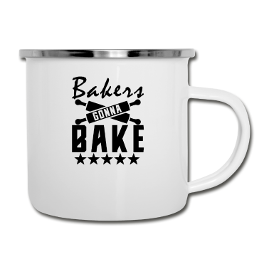 Backen Emaille Tasse - Bäcker Backen Bäckerei Bäckerin Baking
