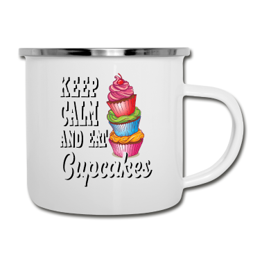 Backen Emaille Tasse - Cupcake Backen Bäcker Mufin Konditor