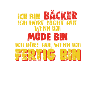 Motiv Bäcker Konditor Backen Bäckerei Mehl Geschenk
