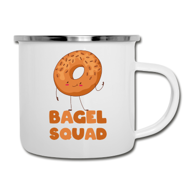 Backen Emaille Tasse - Bagel Squad backen Bäcker