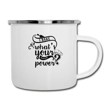 Backen Emaille Tasse - Bäcker Bäckerei Bäckerin Baking Backen