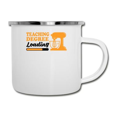 Backen Emaille Tasse - Bäckereilehrer Abschluss Bäcker Backen Liebhaber