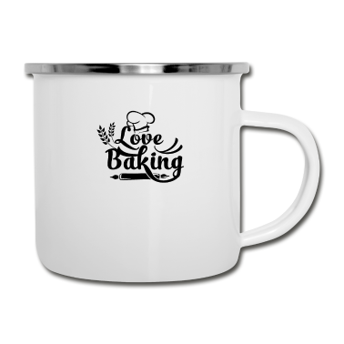 Backen Emaille Tasse - Bäcker Backen Baking Bäckerei Bäckerin