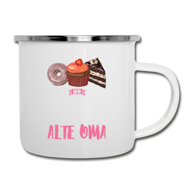 Backen Emaille Tasse - Ja, ich backe...