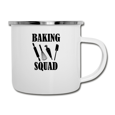 Backen Emaille Tasse - Backen Bäcker Team Witziger Küchenchef