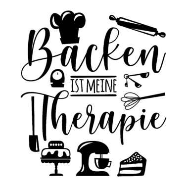 Motiv Bäcker - Backen ist meine Therapie für Konditoren