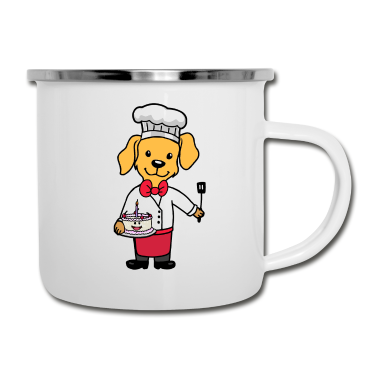 Backen Emaille Tasse - Kuchen Torten Bäcker Konditor Berufe backen
