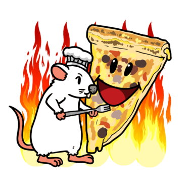 Motiv Maus Pizza Bäcker backen Grill Restaurant