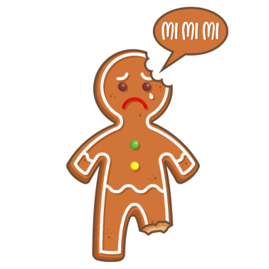 Motiv Lebkuchenmann Mimimi Mi Mi Mi Lustige Sprüche