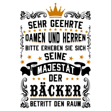 Motiv Majestät der Bäcker betritt den Raum Backen Bäcker