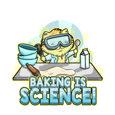 Motiv Katze Kätzchen Backen ist Wissenschaft Bäcker