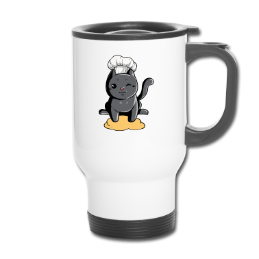 Backen Thermobecher - Bäcker Bäckerei Backen Katze Kätzchen Konditor