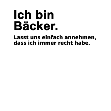 Motiv Bäcker Beruf Backen Spruch Geschenk