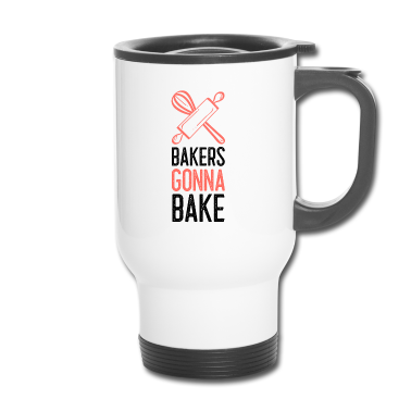 Backen Thermobecher - Backen Bäcker Bäckerei Teigflüsterer Geschenk