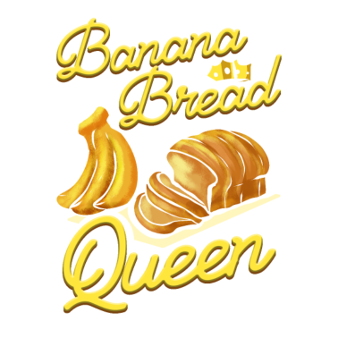 Motiv Bananenbrot Queen Bäcker Backen Konditorei Brot