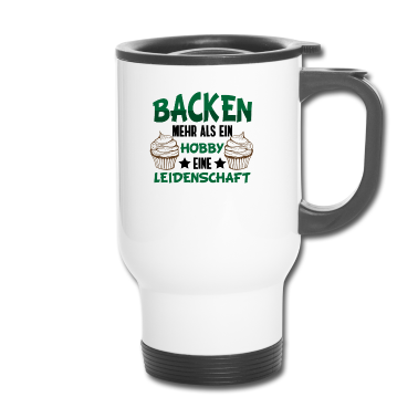 Backen Thermobecher - Bäcker Shirt • Cake backen • Bäckerei Geschenk