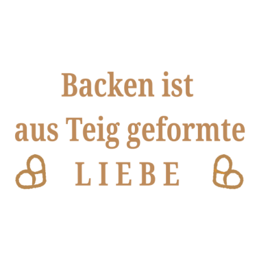 Motiv Backen ist Liebe