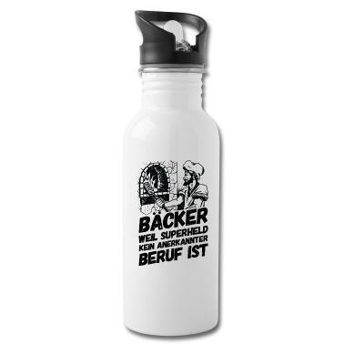 Backen Trinkflasche - Bäcker Bäckerei Backwaren Backen