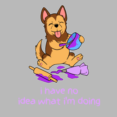 Motiv Hund Bäcker Hündchen Schäferhund Backen