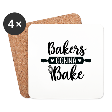 Backen Untersetzer - Bäcker werden backen