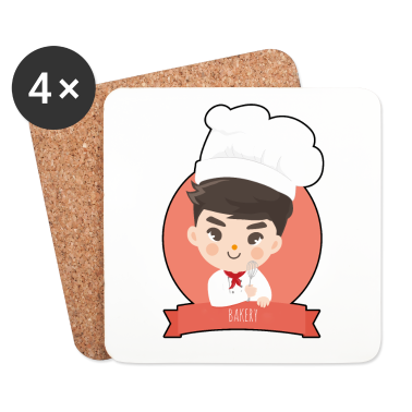 Backen Untersetzer - Bäcker