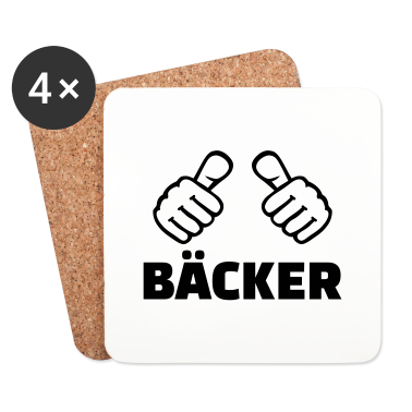 Backen Untersetzer - Bäcker