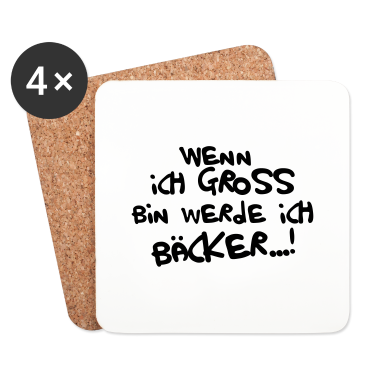 Backen Untersetzer - Ich werde Bäcker
