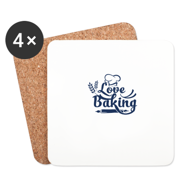 Backen Untersetzer - Kuchen backen Bäckerei Backen Baking Bäcker
