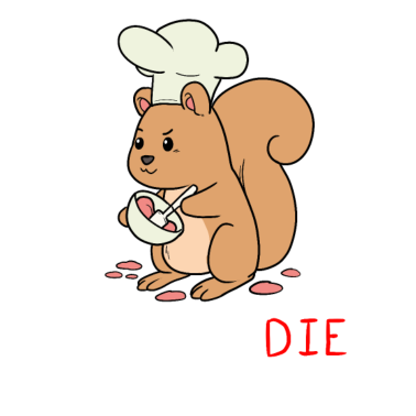 Motiv Backen Oder Sterben Eichhörnchen Bäcker