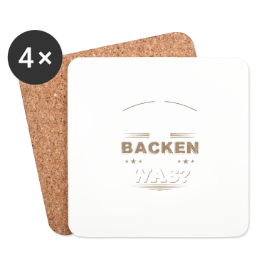 Backen Untersetzer - Backen, Kuchen, Bäcker, Geschenk