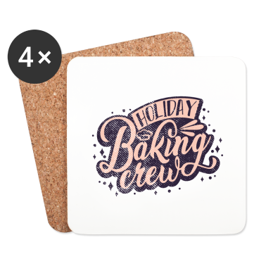 Backen Untersetzer - Feiertag Bäcker Team Backen
