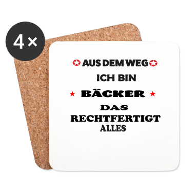 Backen Untersetzer - Bäcker Aus dem Weg