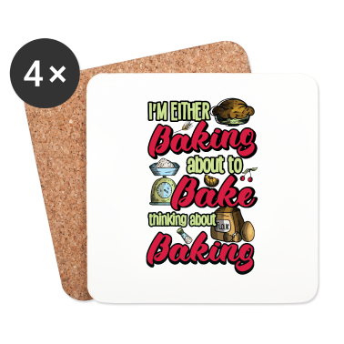 Backen Untersetzer - Backen Liebhaber Backen Bäcker Konditor Humor