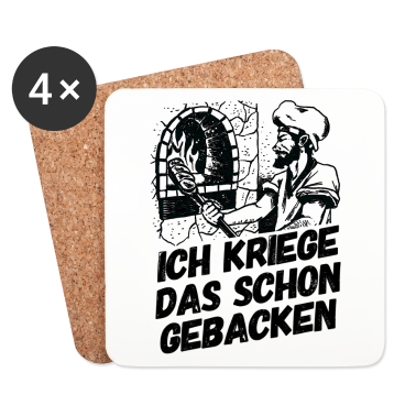 Backen Untersetzer - Bäcker Bäckerei Backwaren Backen