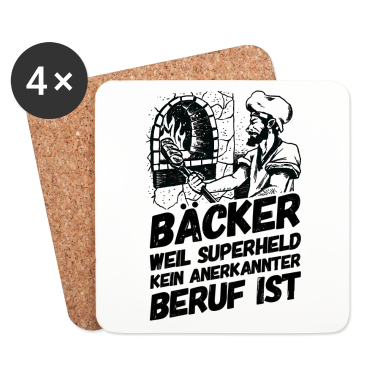Backen Untersetzer - Bäcker Bäckerei Backwaren Backen
