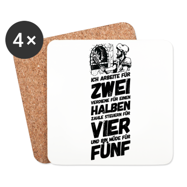 Backen Untersetzer - Bäcker Bäckerei Backwaren Backen