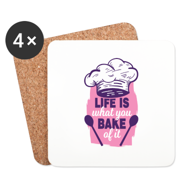 Backen Untersetzer - Koch Köchin Backen Bäcker