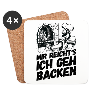 Backen Untersetzer - Bäcker Bäckerei Backwaren Backen