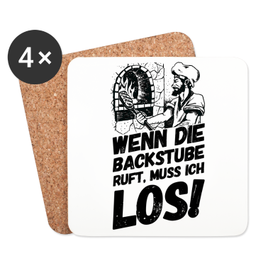 Backen Untersetzer - Bäcker Bäckerei Backwaren Backen