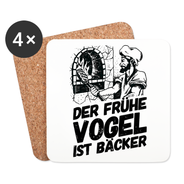 Backen Untersetzer - Bäcker Bäckerei Backwaren Backen